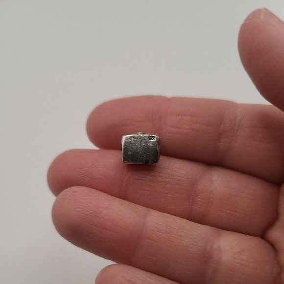 Pandora Purse / Handbag with Pink CZ Sterling Charm Retired 790309PCZ - Used - Picture 3 of 4